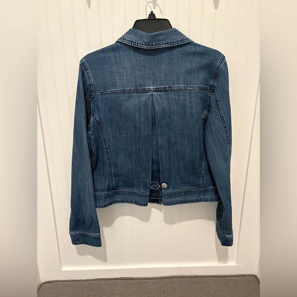 Chico's Women's Denim Jacket Size 1 - Picture 4 of 4